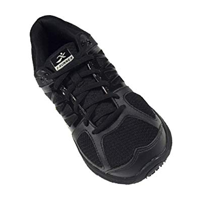 I-RUNNER Pro Series Women's - Slip, Oil, Skid Resistance Extra Depth Shoe: Black -8.0 X-Wide (2E) Lace