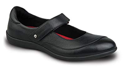 Revere Amalfi Women's Comfort Shoe with Removable Foot Bed and Adjustable Strap Leather Velcro