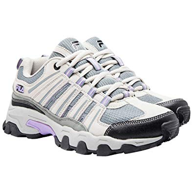 Fila Womens Day Hiker Shoes Cream / Grey / Lilac Size 6 M US