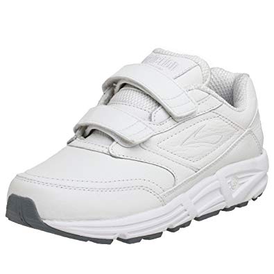 Brooks Women's Addiction Walker V-Strap Walking Shoe,White,5 B
