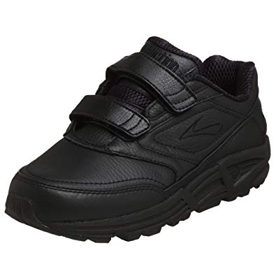 Brooks Women's Addiction Walker V-Strap Walking Shoe,Black,11.5 D
